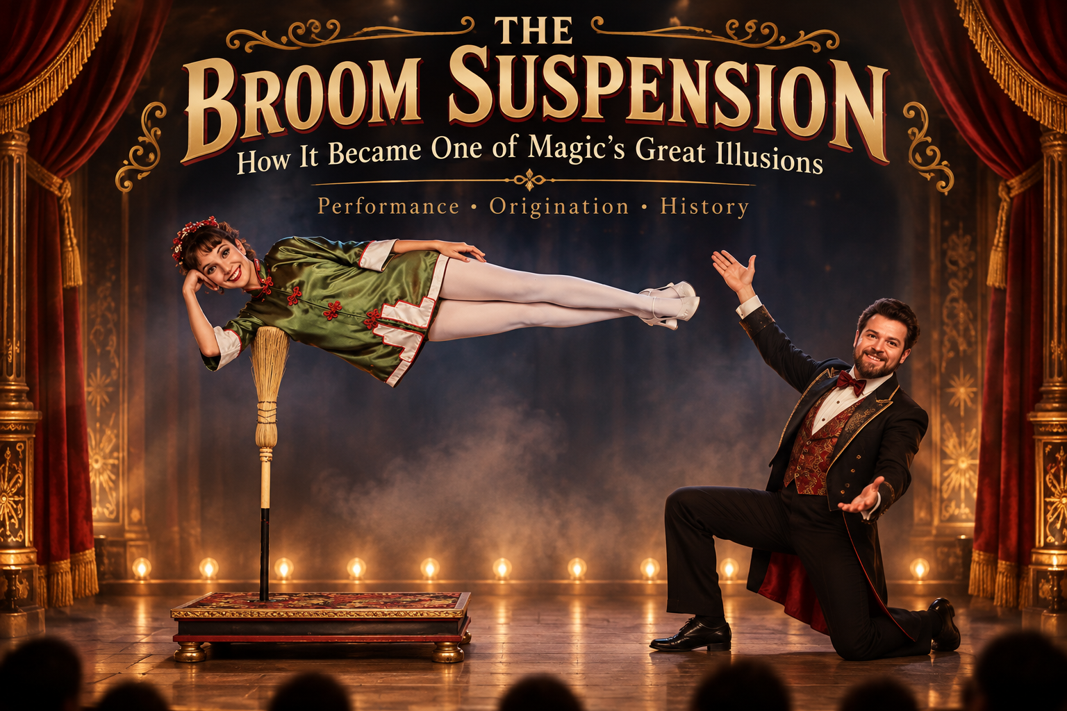 In this guide to The Broom Suspension: How It Became One of Magic's Great Illusions using an ordinary object